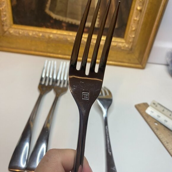 TE Todd English 4 Piece Stainless Steel dinner forks Set China - Picture 3 of 7